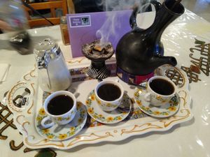 Coffee ceremony at Kare Ethiopian Restaurant in Phoenix