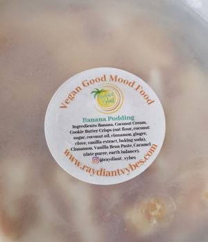 Banana pudding ingredients at Raydiant Vybes in Alameda