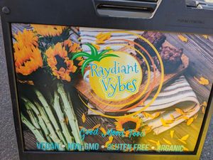 Sign at Raydiant Vybes in Alameda
