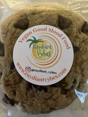 Found a pic of the chocolate chip cookie! Absolutely fantastic!   at Raydiant Vybes in Alameda