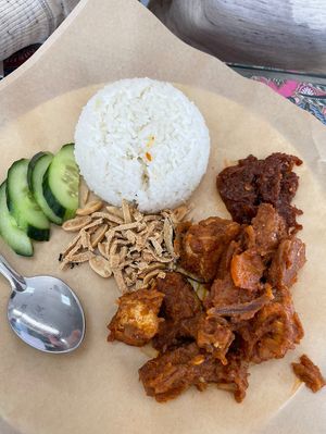 Sensational flavors of tempeh and tofu in Malaysian spices.   Delicious lunch!!  Will return !!    at Curry Leaves Bistro in Pleasanton