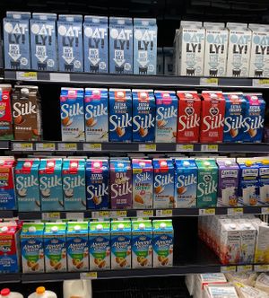 non dairy milk   at H Mart in San Diego