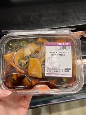  pickled veg   at H Mart in San Diego
