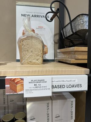 Tous les Jours (bakery inside of hmart) now has two vegan breads!   at H Mart in San Diego