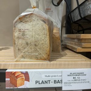 bakery inside h-mart (tous les jours) now has two vegan bread options of multigrain & olive white   at H Mart in San Diego