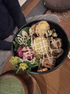 Sweet potato Buddha bliss bowl - so good and good for you   at Shizen  in Nozawaonsen
