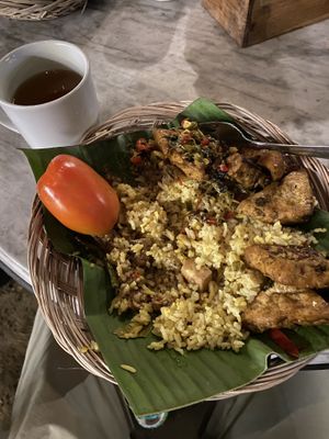 Rice with tofu   at 9 Angels in Ubud