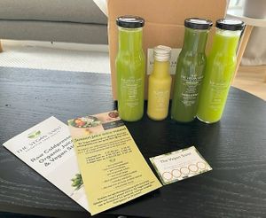 This is our Detox box try-out. This detox is available throughout the year, because it helps u to reset. Likewise this detox, every detox box has his own function.  at The Vegan Saint Store in Gouderak