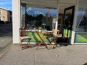 Enjoying your first cup of coffee in the early mornings with the sun smiling at you. at The Vegan Saint Store in Gouderak