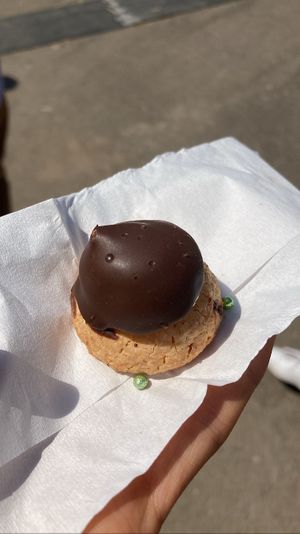 Gluten free almond pastry: so delicious  at The Vegan Saint Store in Gouderak