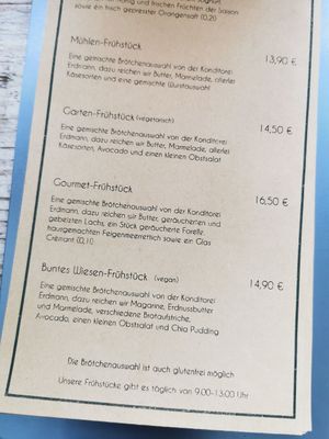 Vegan breakfast (buntes Wiesenfrühstück) at Café Huben in Ladenburg