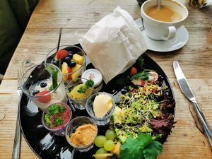 Vegan breakfast at Café Huben in Ladenburg