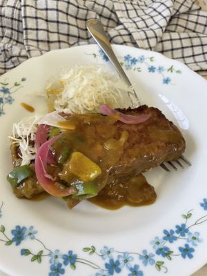 Curry tofu (half portion)  at Outra Espécie  in Porto