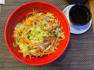 Fried rice (egg left out).  at Noodle King in Funchal