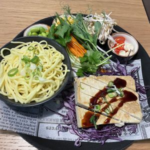 vegetables to be added to the hot pot  at Kiva Ravintola Dixi in Vantaa