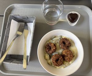 Főzelék, falafel, süti.  at Leves'M Levesbar in Kecskemet