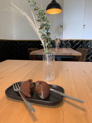 Mochi Tiramisu- vegane Reismehlspeise! Geil!  at Seoulbap - Korean Food in Kiel