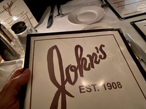 menu  at John's of 12th Street in New York City