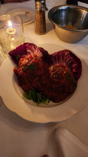 Vegan meatballs at John's of 12th Street in New York City