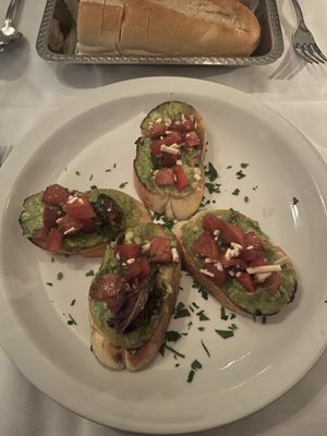 vegan bruschetta   at John's of 12th Street in New York City