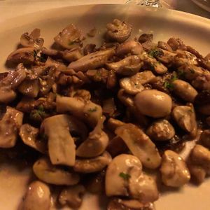 Seitan Scaloppini in Marsala wine mushroom sauce at John's of 12th Street in New York City
