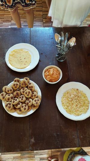 Products of the cooking workshop at Unah Piracanga in Itacare
