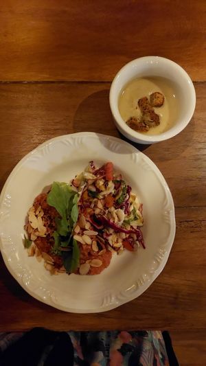 Dinner (risotto) at Unah Piracanga in Itacare