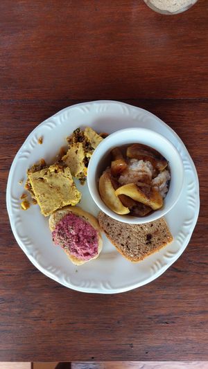 Options from the breakfast buffet at Unah Piracanga in Itacare