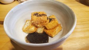 Fried mochi at Sozai Restaurant in Clawson