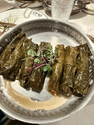 Veggie grape leaves  at One Lebanese in Sunrise