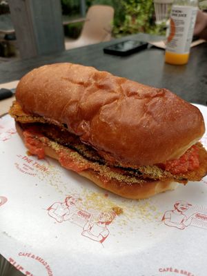 Crumbed Eggplant at The Twin in West End