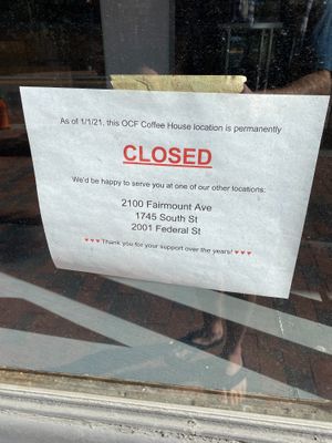 This place is no longer in business at Old City Coffee in Philadelphia