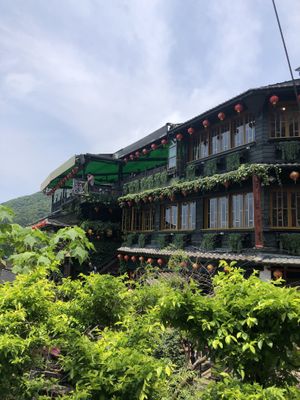 outside  at A-MEI Tea House in New Taipei City