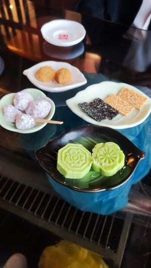 Tea Set snacks at A-MEI Tea House in New Taipei City