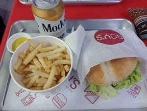 Chicken burger menu at Goy's Plant-Based Burgers - Napoles in Mexico City