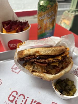 Hamburguesa BBQ  at Goy's Plant-Based Burgers - Napoles in Mexico City