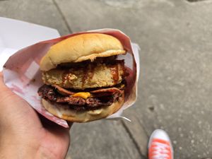 BBQ Bacon 🔥 at Goy's Plant-Based Burgers - Napoles in Mexico City