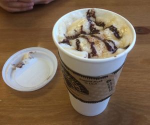 Frisch has an amazing barista in the mornings now! This coconut and chocolate concoction was to die for! at Frisch Compassionate Eatery in Salt Lake City