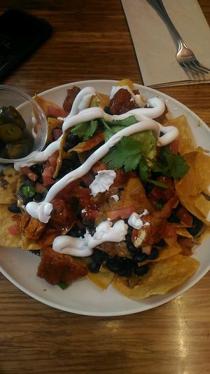 nachos at Veggie Grill by Next Level in Long Beach