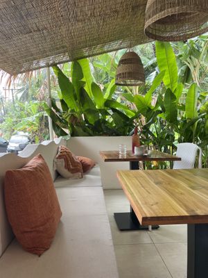 Outside   at Sticky Island Cafe in Koh Phangan