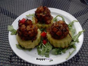 butternut polenta bites at Native Foods - Santa Monica in Santa Monica