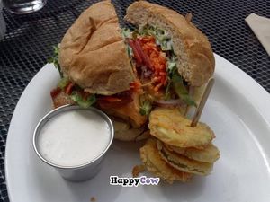 Oklahoma bacon cheeseburger at Native Foods - Santa Monica in Santa Monica