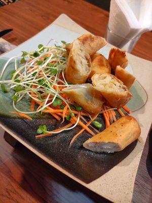 Spring roll starter at Penne in Koh Samui