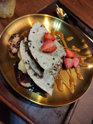 'Hot chocco banana' dessert at Penne in Koh Samui