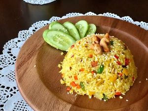 Termarric fried rice at Penne in Koh Samui