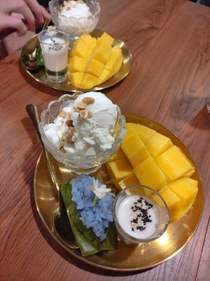 Mango sticky rice at Penne in Koh Samui