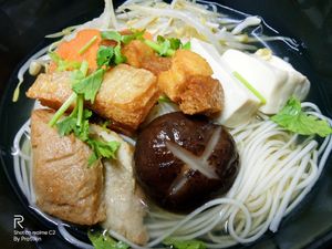 Vgan Noodles Soup at Penne in Koh Samui