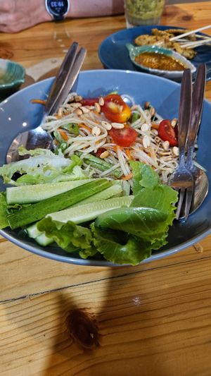 Papaya salad at Penne in Koh Samui