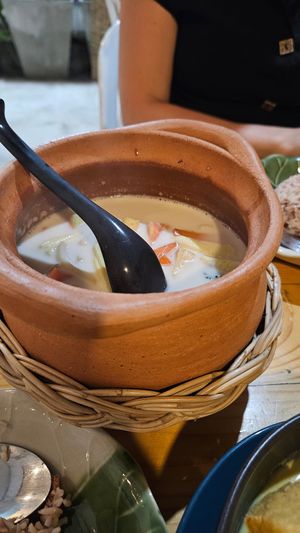 Coconut soup at Penne in Koh Samui
