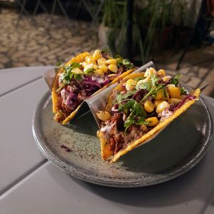 Jackfruit Tacos  at Copper + Cloves in Bangalore